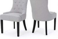 Christopher Knight Home Hayden Fabric Dining Chairs, 3-Pcs Set, Light Grey