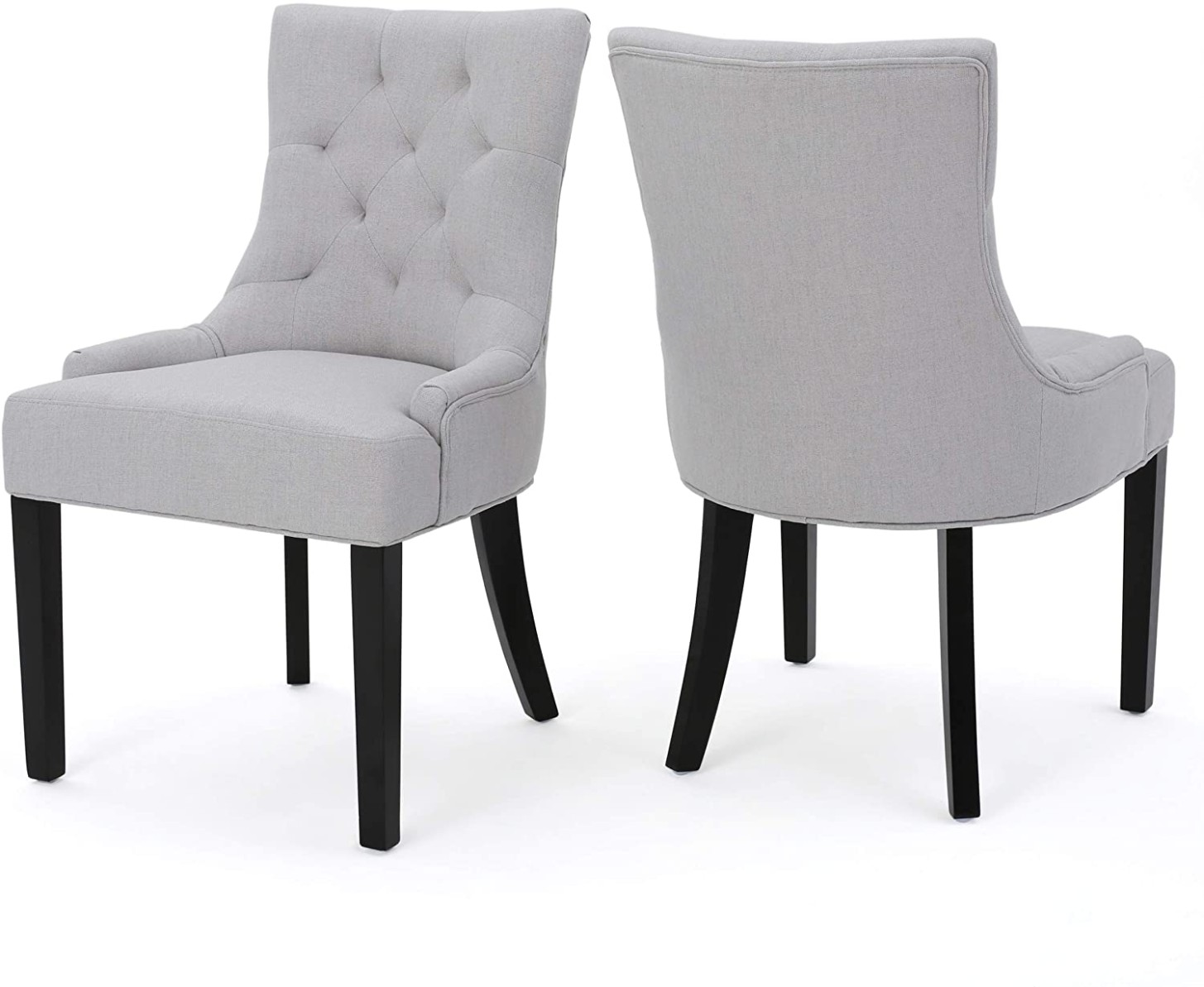 Christopher Knight Home Hayden Fabric Dining Chairs, 3-Pcs Set, Light Grey