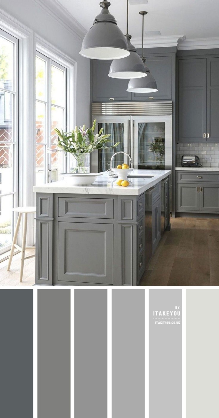 Grey Colour Palette for Kitchen I Take You  Wedding Readings