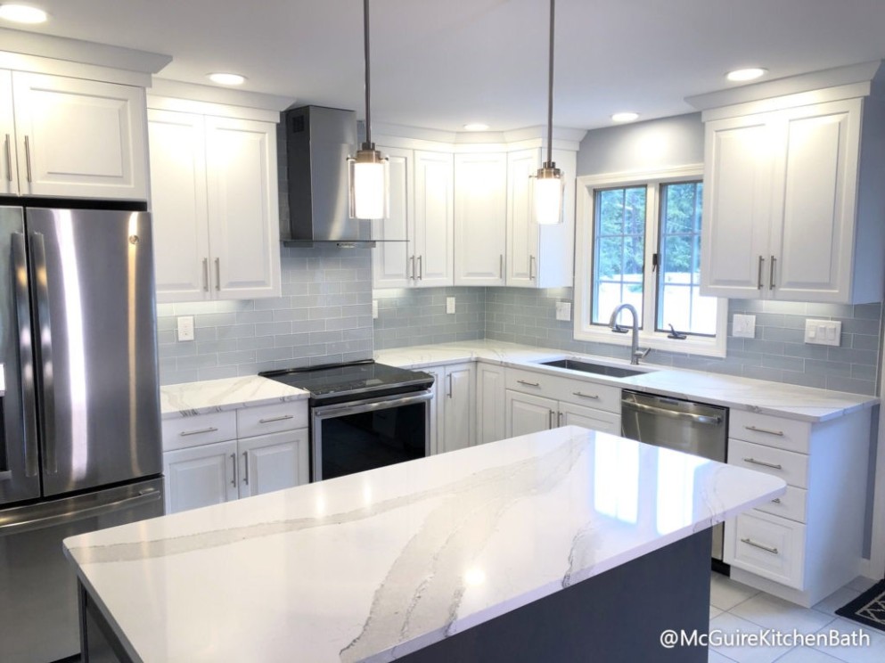 White and Grey Kitchen Remodel  McGuire + Co. Kitchen & Bath