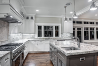 White ice granite countertops for a fantastic kitchen decor